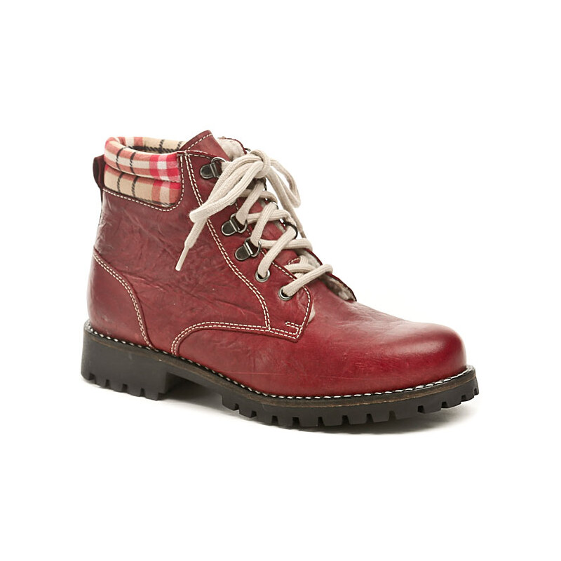 Weinbrenner W1211z51 červená dámská zimní obuv