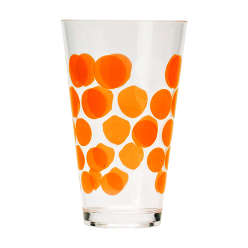 ZAK! designs - Dot Dot sklenice 30 cl - oranžová (0550-1400)