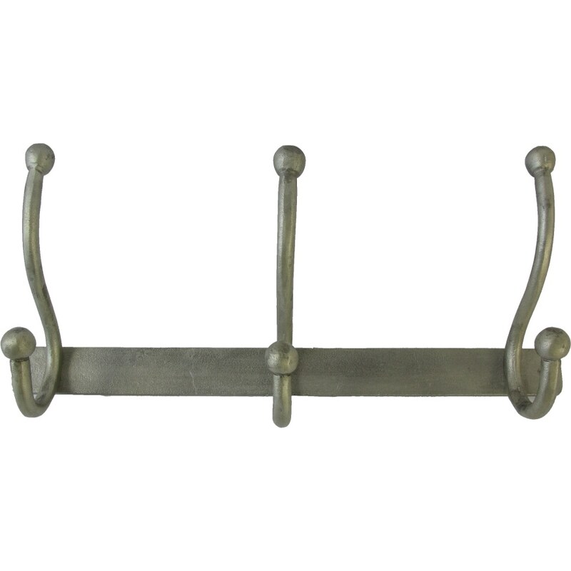 KERSTEN - Háčky kovové ANTIC, šedé, 44x12x19cm - (LEV-1499)