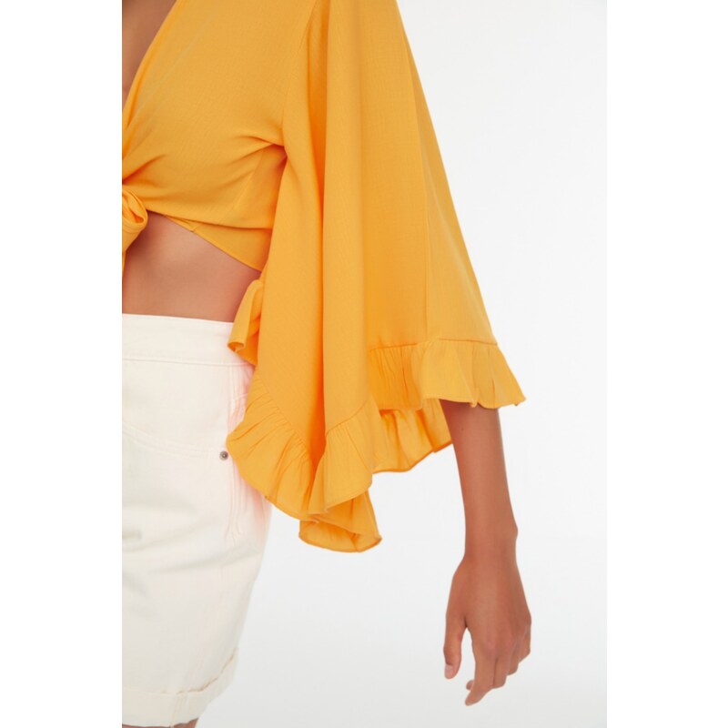 Dámská halenka Trendyol Flanged Sleeves