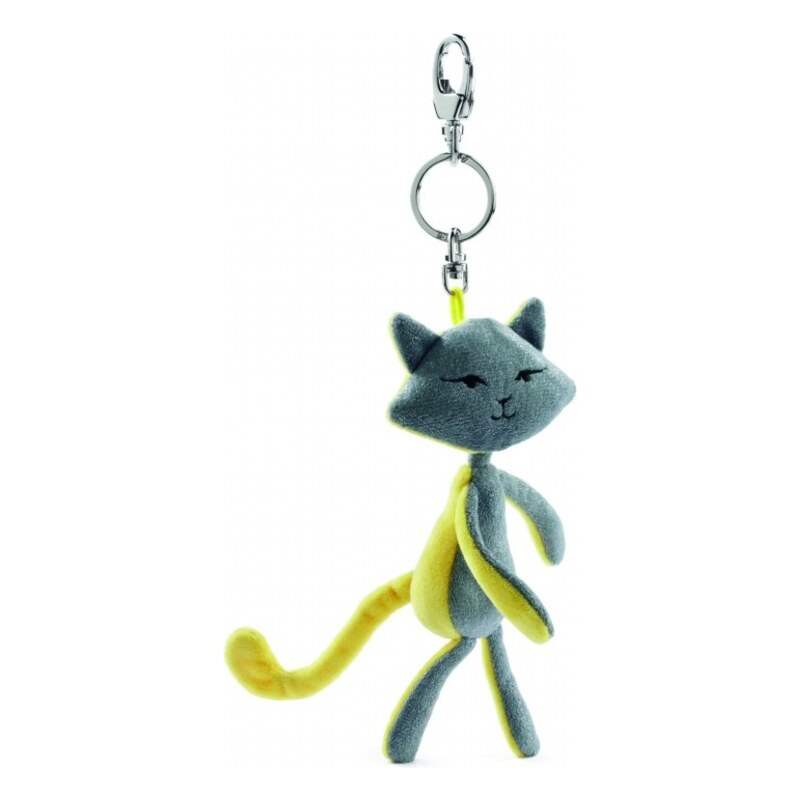 NICI - Kočka 15cm, žlutá klíčenka - (28792)