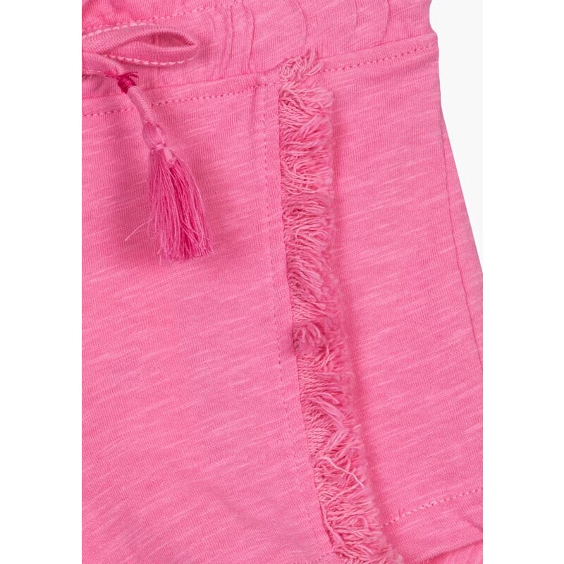 LOSAN Dívčí růžové bavlněné šortky