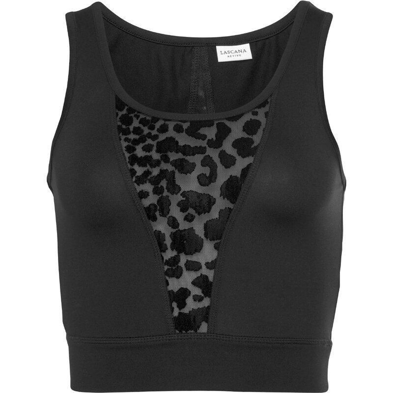 LASCANA ACTIVE Sportovní top černá 98824826