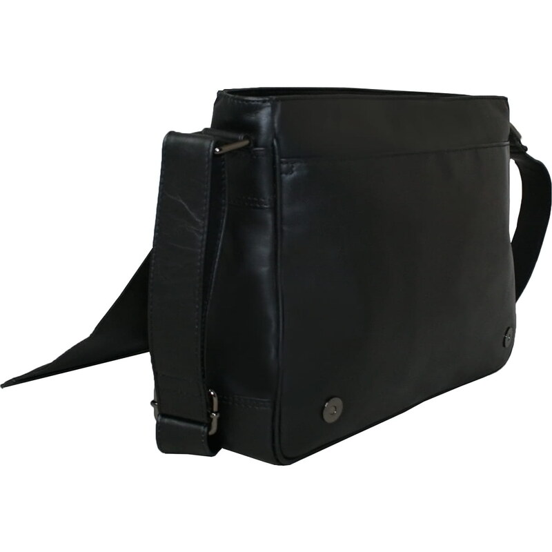 WILD collection Pánská kožená taška černá - Wild Markwan černá