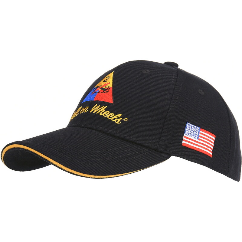 FOSTEX Kšiltovka Baseball 2nd Armored division černá