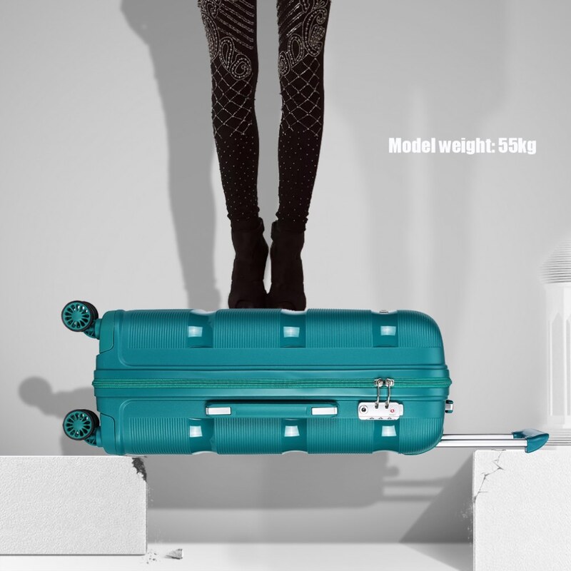 Kono Cestovní kufr na kolečkách Classic Collection - tyrkysový - 56 x 39 x 23 / 50L