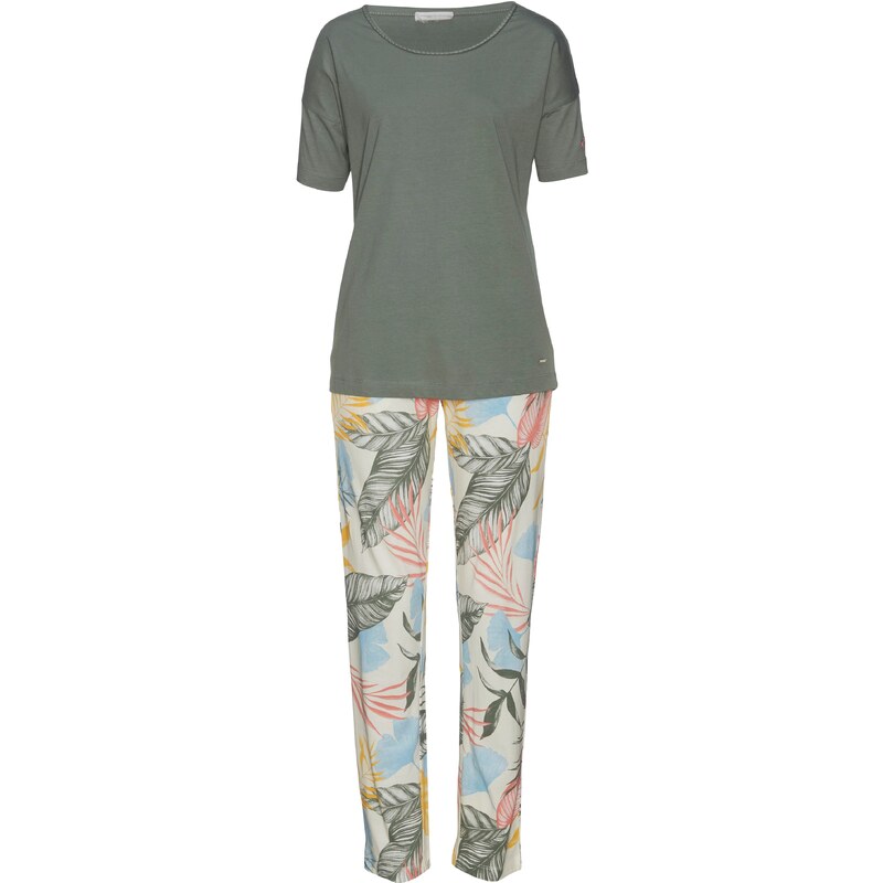 VIVANCE Pyžamo režná / světlemodrá / kari / khaki / starorůžová 96573341