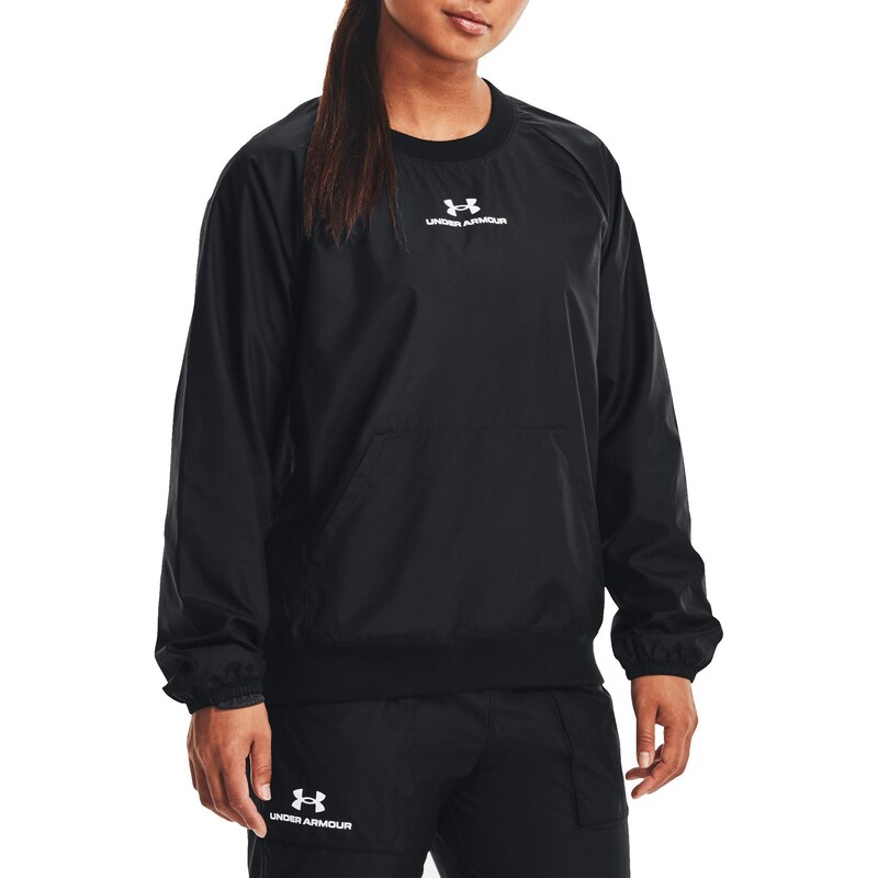 Mikina Under Armour UA Rush Woven Crew-BLK 1369850-001