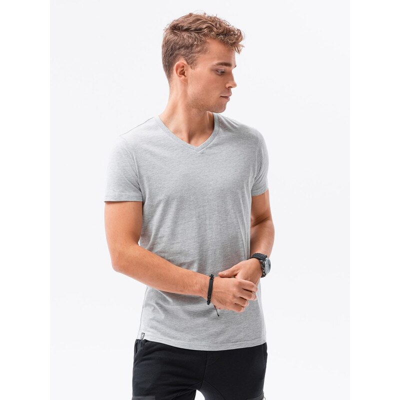 Buďchlap Jednoduché šedé tričko S1369