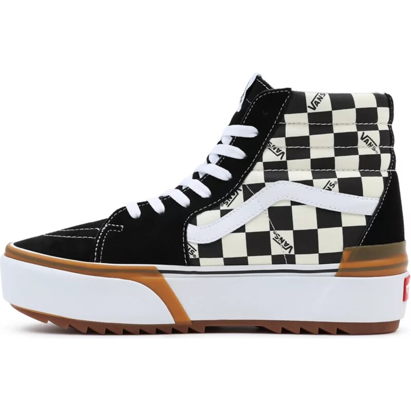 Boty Vans SK8-Hi Stacked checkerboard true white/black