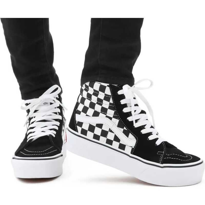 Boty Vans SK8-Hi Platform 2.0 checkerboard black/white