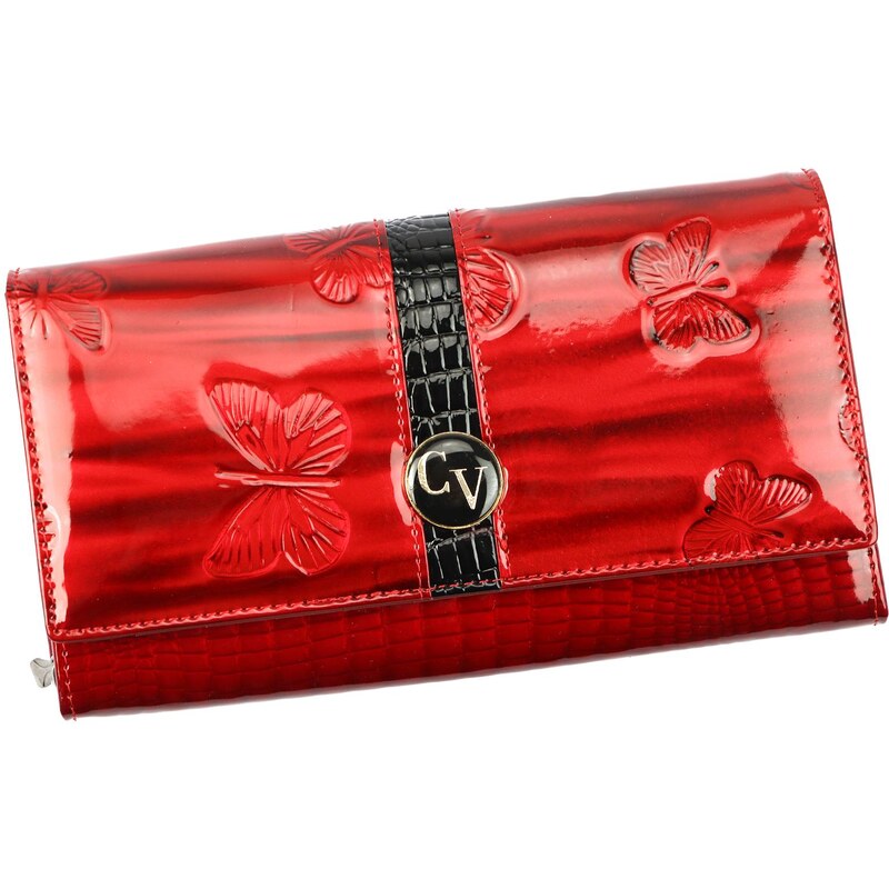 Dámská kožená peněženka Cavaldi H20-3-DBF červená