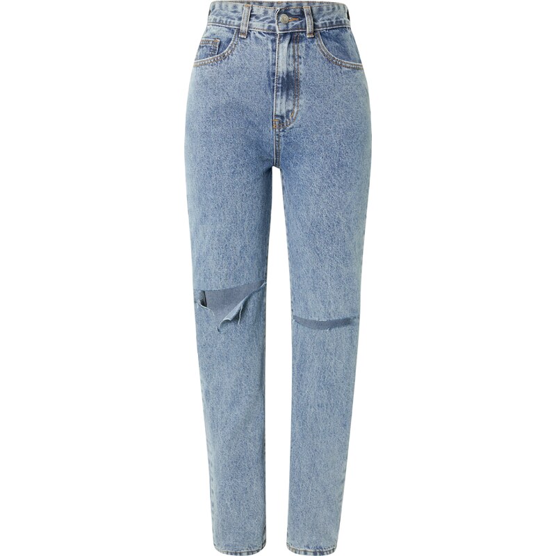 Nasty Gal Džíny Distressed modrá džínovina
