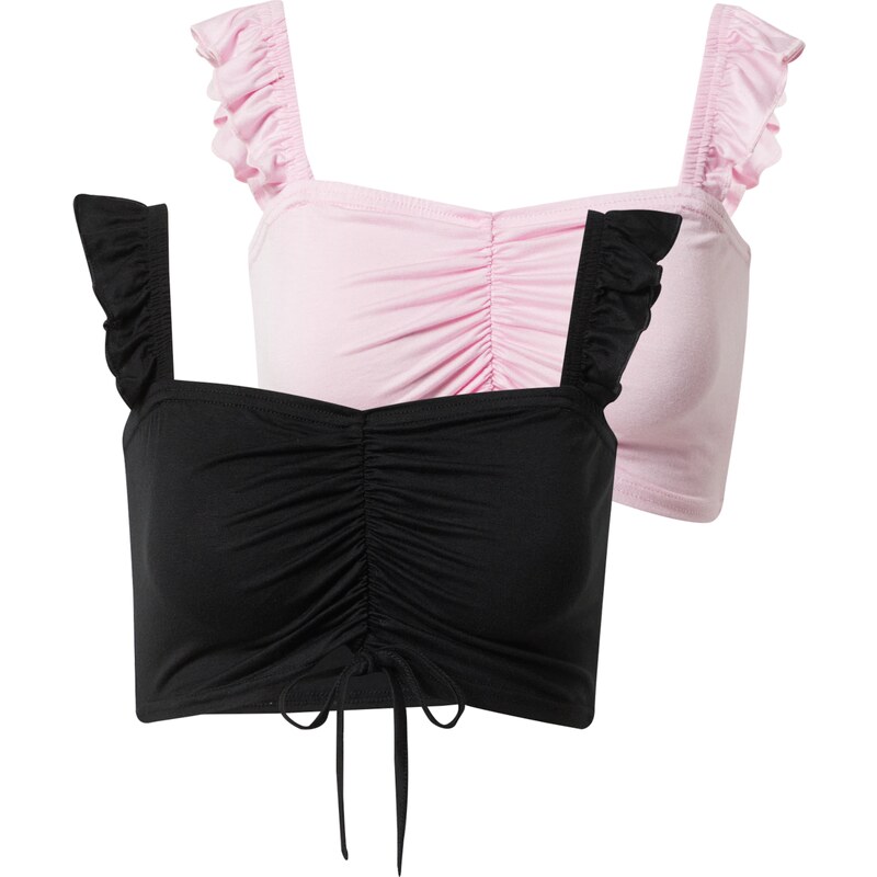 Missguided Top růžová / černá 109474768