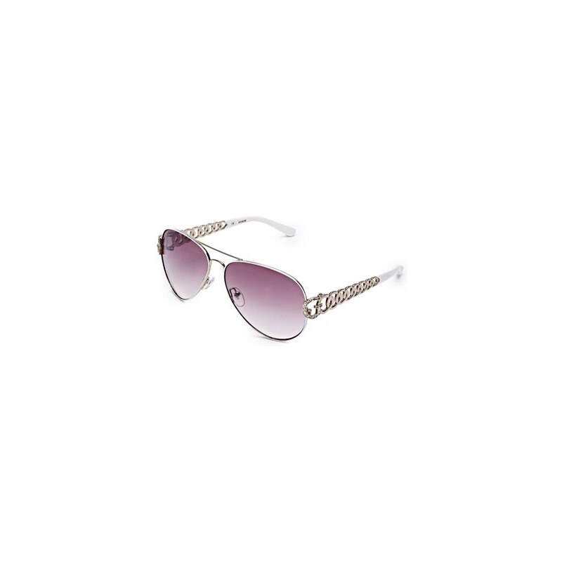 Guess Sluneční brýle Chain-Link Aviator Sunglasses