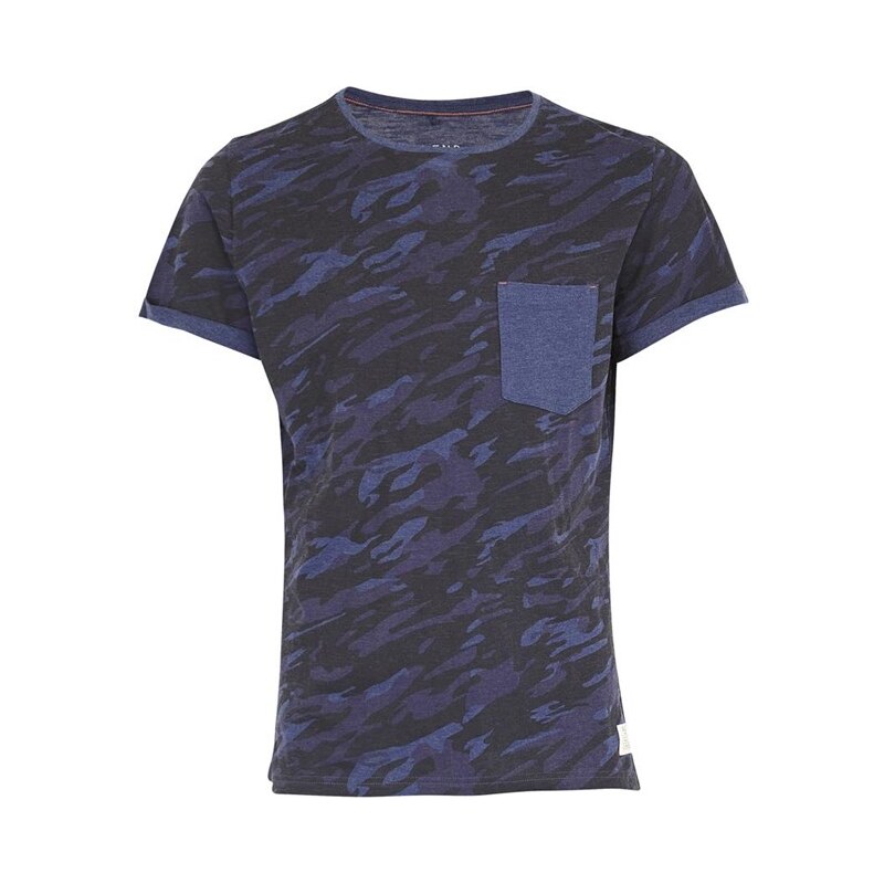 triko BLEND - T-Shirt Medieval Blue 74019 (74019)