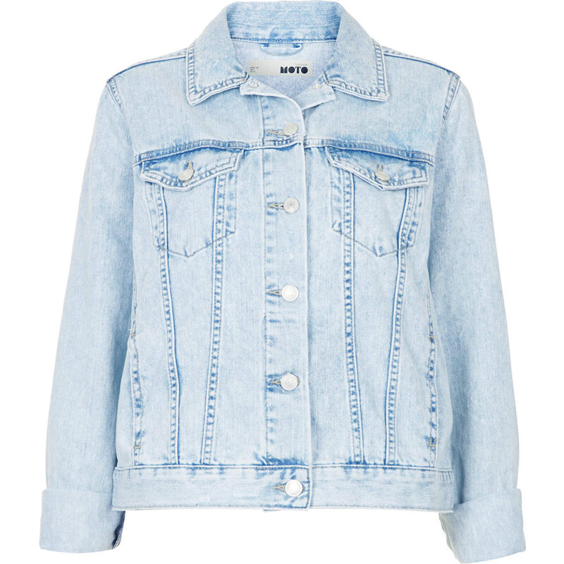 Topshop MOTO Fitted Denim Jacket