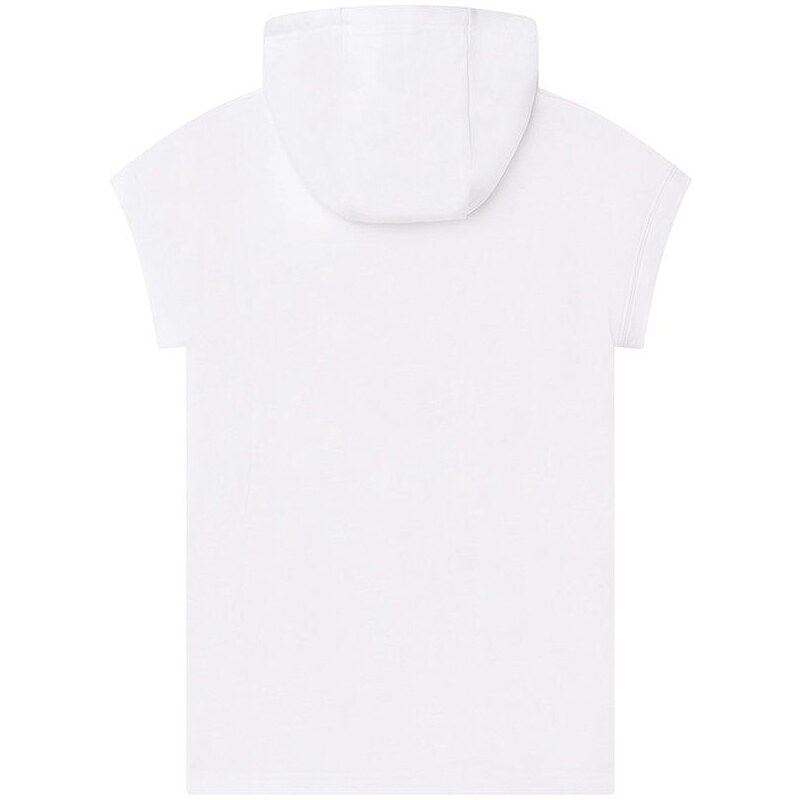 Dětské bavlněné šaty Michael Kors bílá barva, mini, jednoduchý