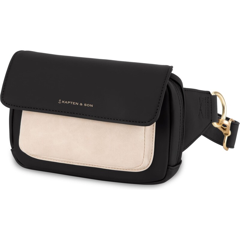 Kapten & Son Taška přes rameno Visby Cream Black krémová / černá 69389396