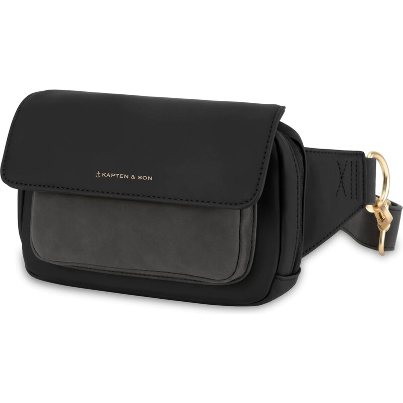 Kapten & Son Taška přes rameno Visby All Black tmavě šedá / černá 85718531
