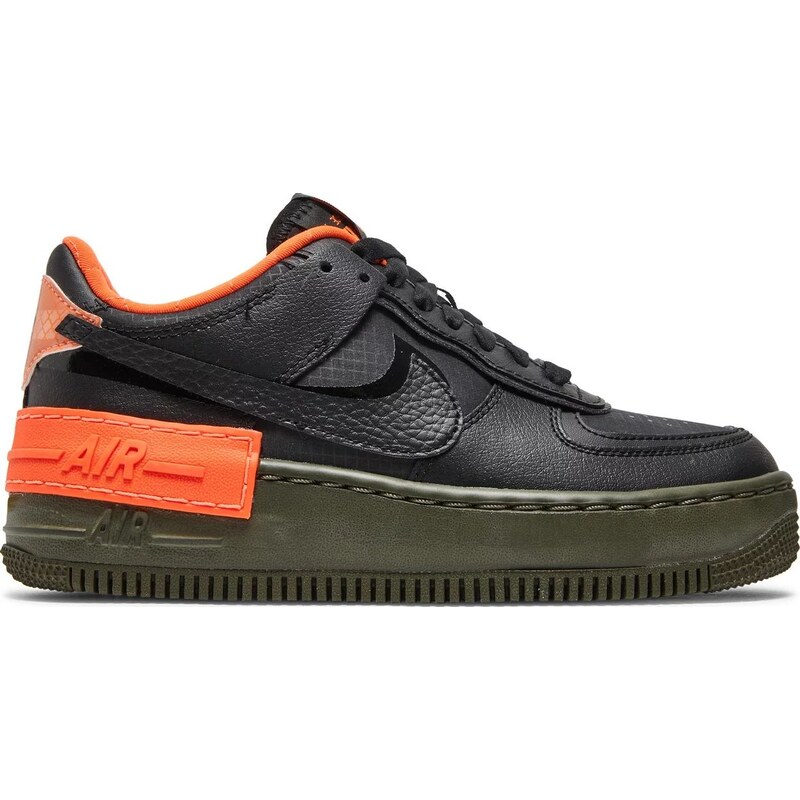 nike air force 1 shadow black hyper crimson cargo khaki
