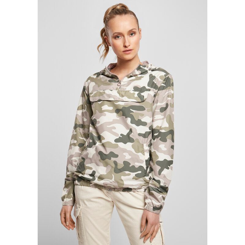 UC Ladies Dámská bunda Camo Pull Over Dukrose camo