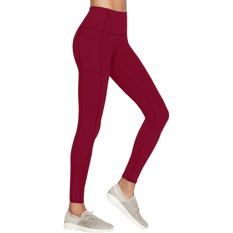 ČERVENÉ DÁMSKÉ LEGÍNY SKECHERS GO WALK HIGH WAISTED LEGGING Červená