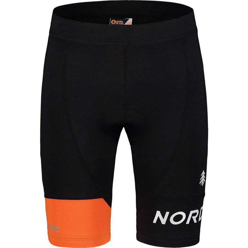 Nordblanc Compression pánské cyklistické šortky černo oranžové