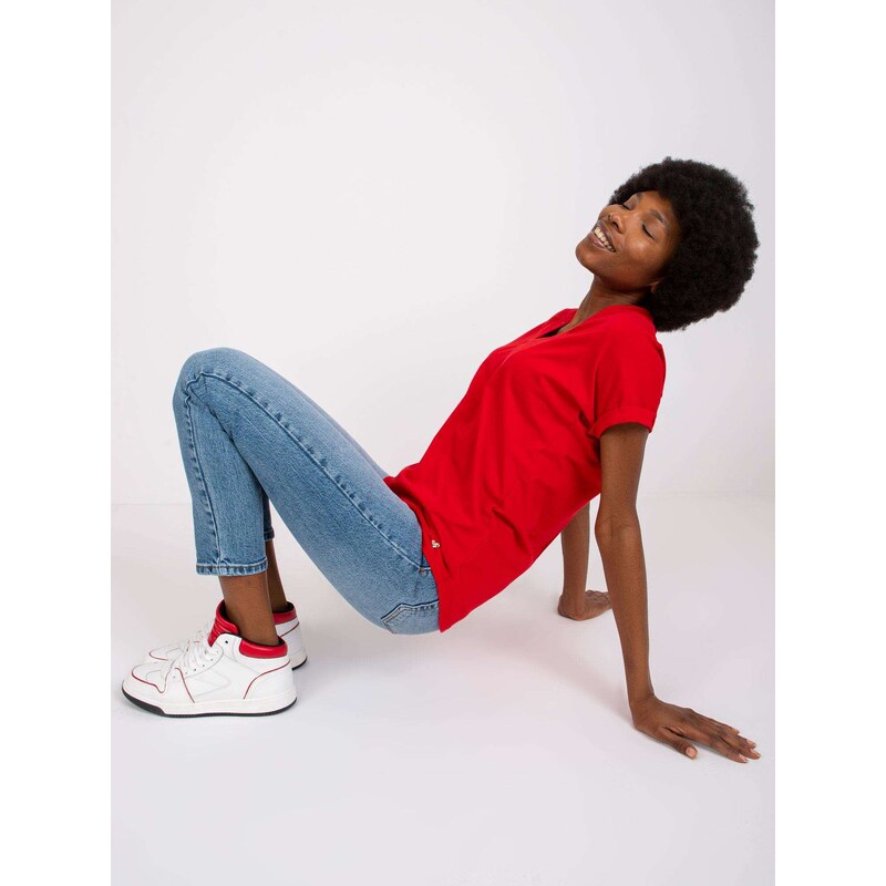 BASIC Feel Good T-shirt-RV-TS-7666.19-red
