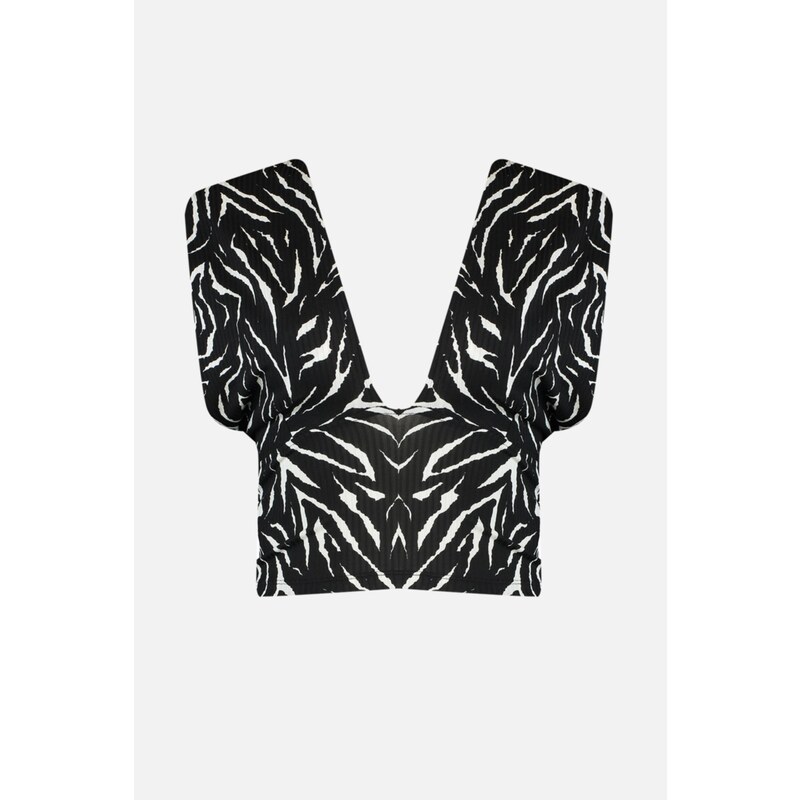 Dámský crop top Trendyol Patterned