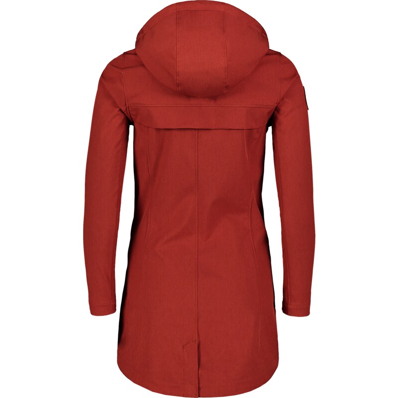 Nordblanc Hnědý dámský jarní softshellový kabát WRAPPED