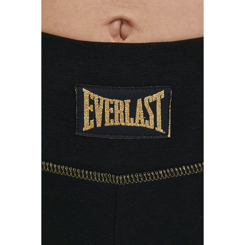 Legíny Everlast dámské, černá barva, s potiskem