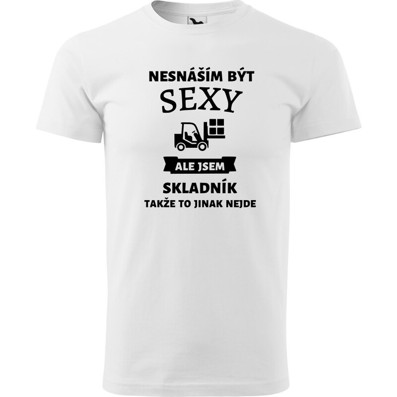 Fenomeno Pánské tričko Sexy skladník - bílé