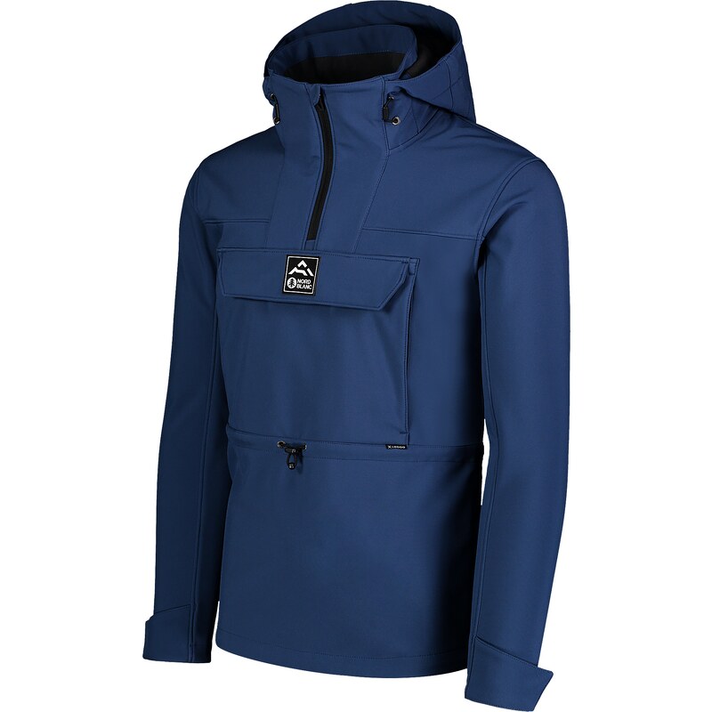 Nordblanc Modrý pánský zateplený softshellový anorak POCKET