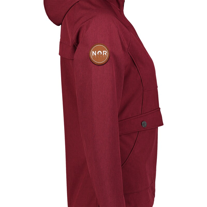 Nordblanc Vínová dámská lehká softshellová bunda LIGHT-HEARTED