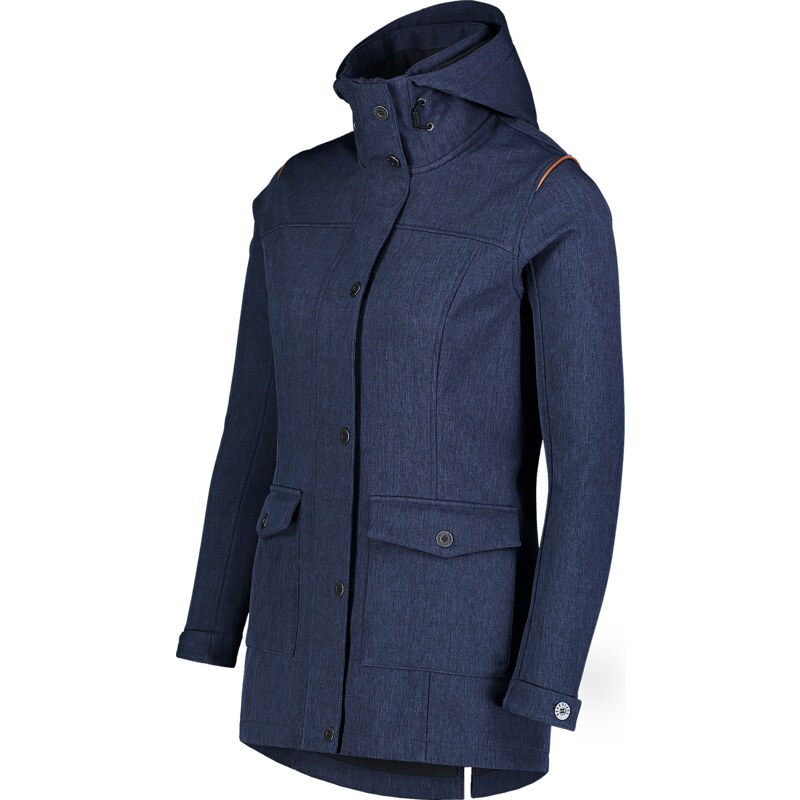 Nordblanc Modrý dámský zateplený softshellový kabát TEXTURE