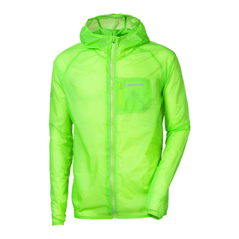 Ultralehká bunda - větrovka PROGRESS Aero Lite neon zelená