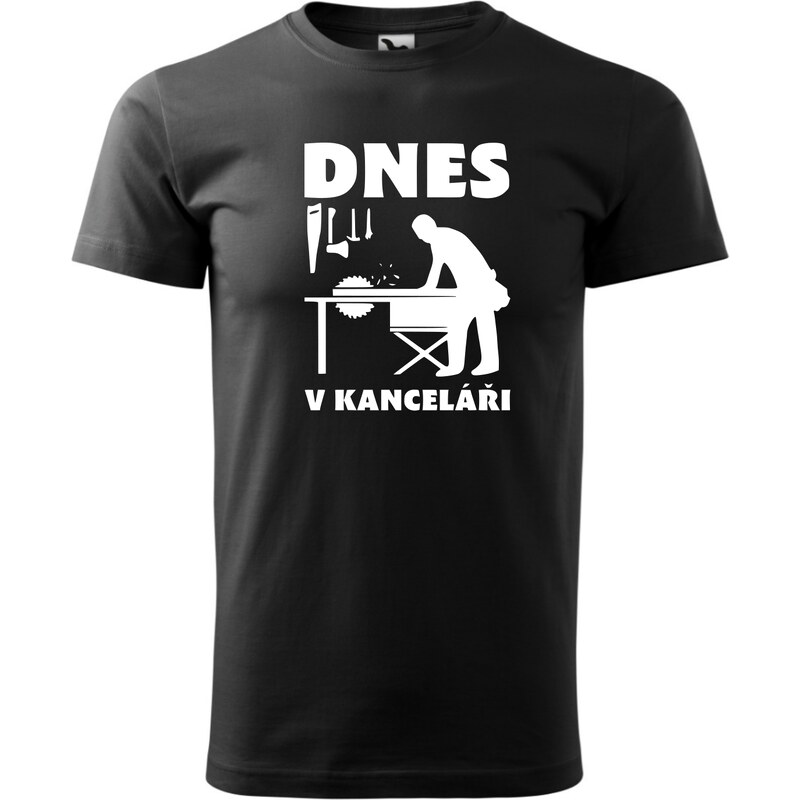 Fenomeno Pánské tričko V kanceláři - černé