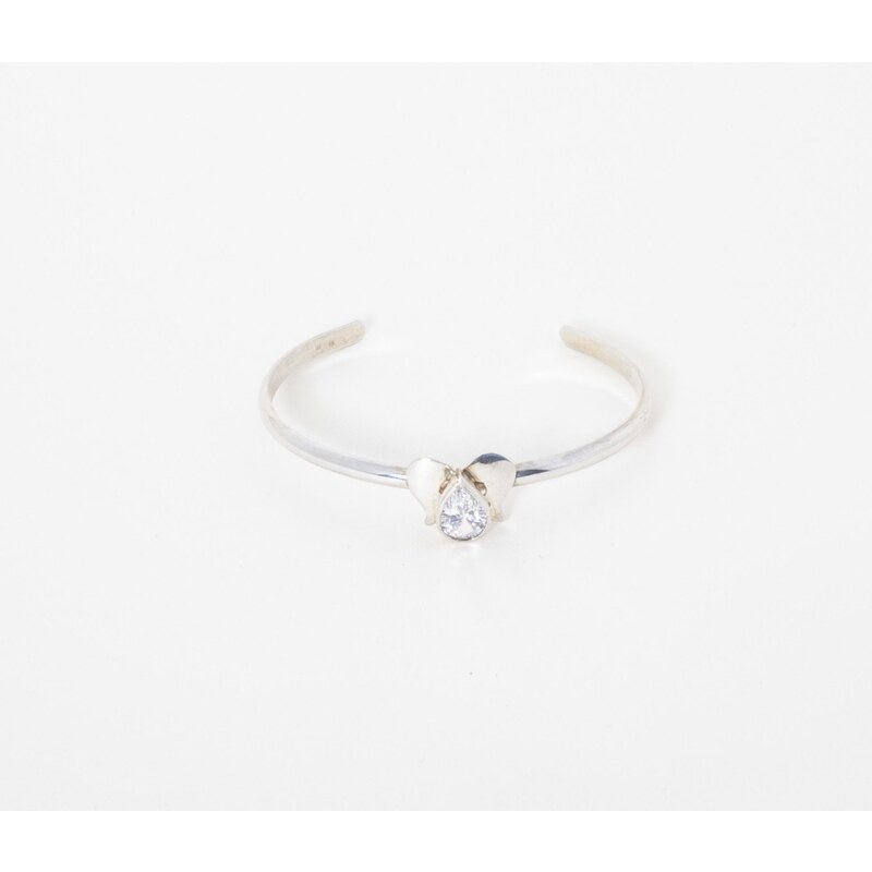 Klára Bílá Jewellery Dámský stříbrný náramek Hope se zirkonem XXS (14-16cm), Stříbro 925/1000