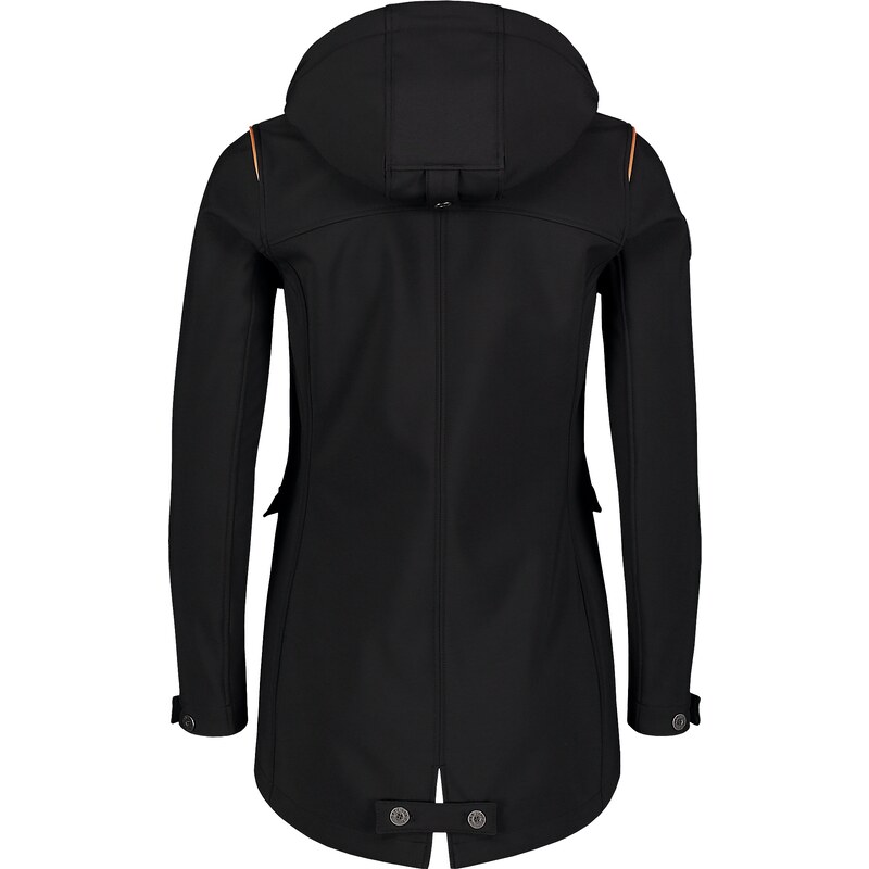 Nordblanc Černý dámský zateplený softshellový kabát TEXTURE