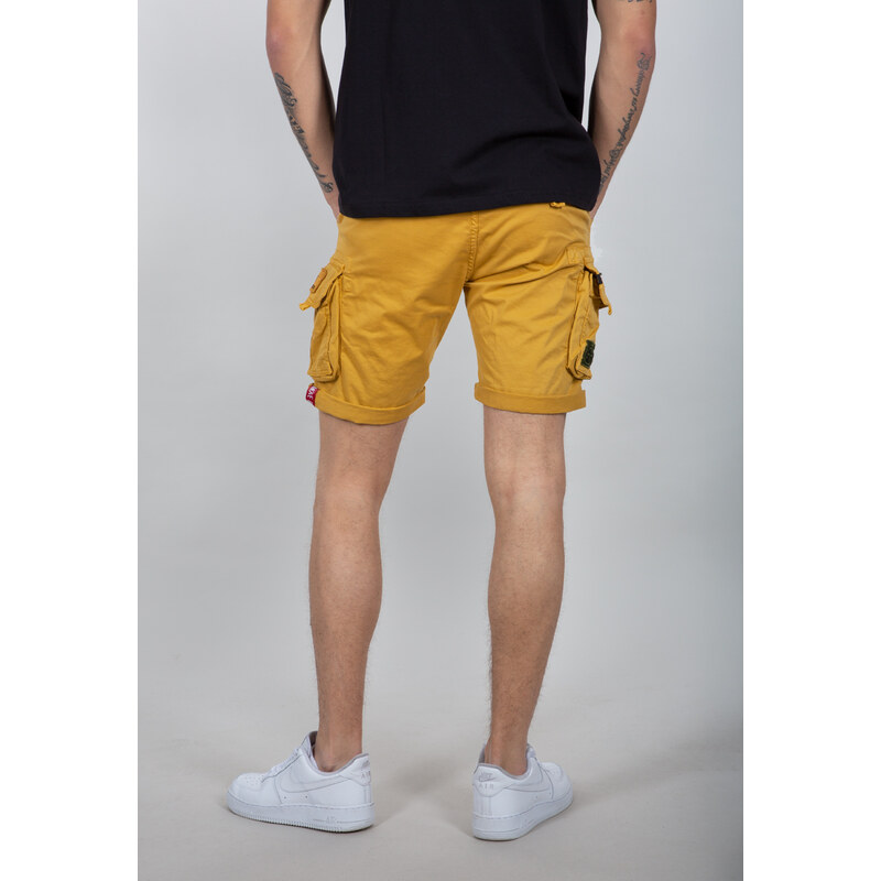 Alpha Industries kraťasy CREW SHORT PATCH wheat