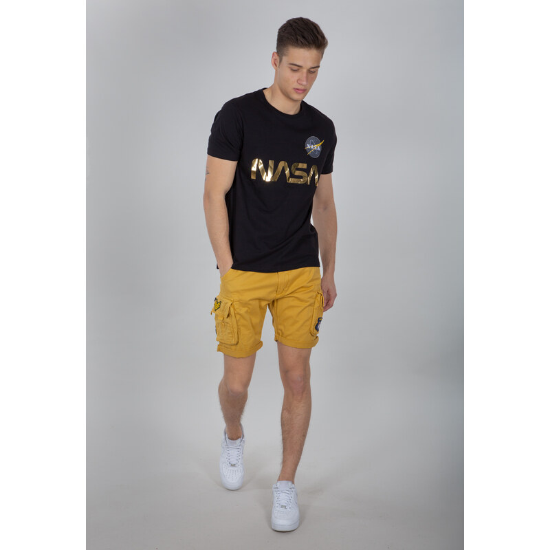 Alpha Industries kraťasy CREW SHORT PATCH wheat