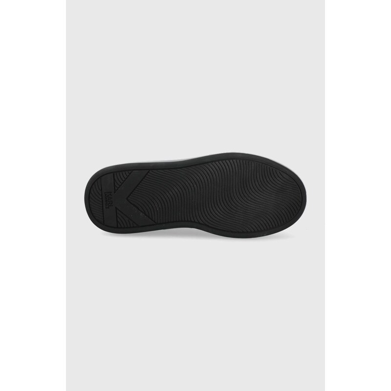 Kožené boty Karl Lagerfeld Kapri Kushion bílá barva