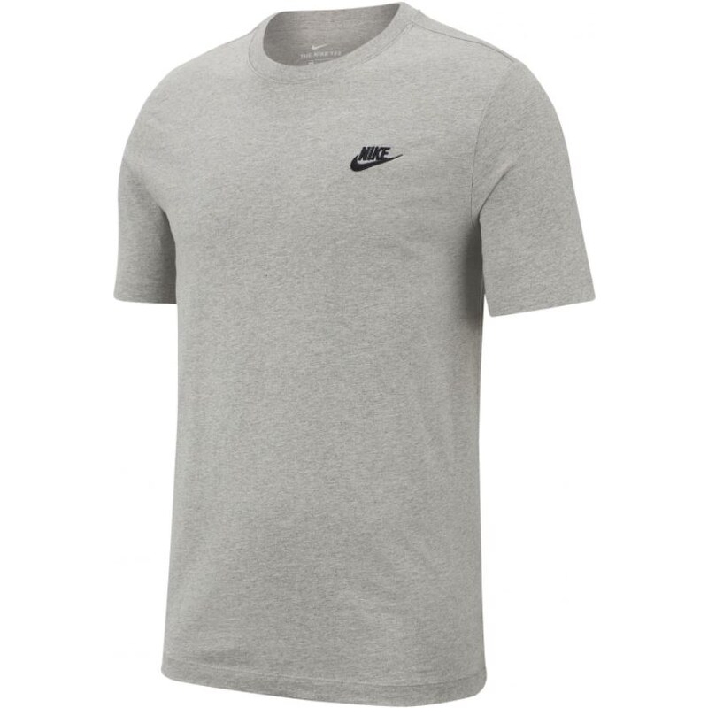 Pánské triko Nike Club T-Shirt Grey Black šedá XXL - GLAMI.cz