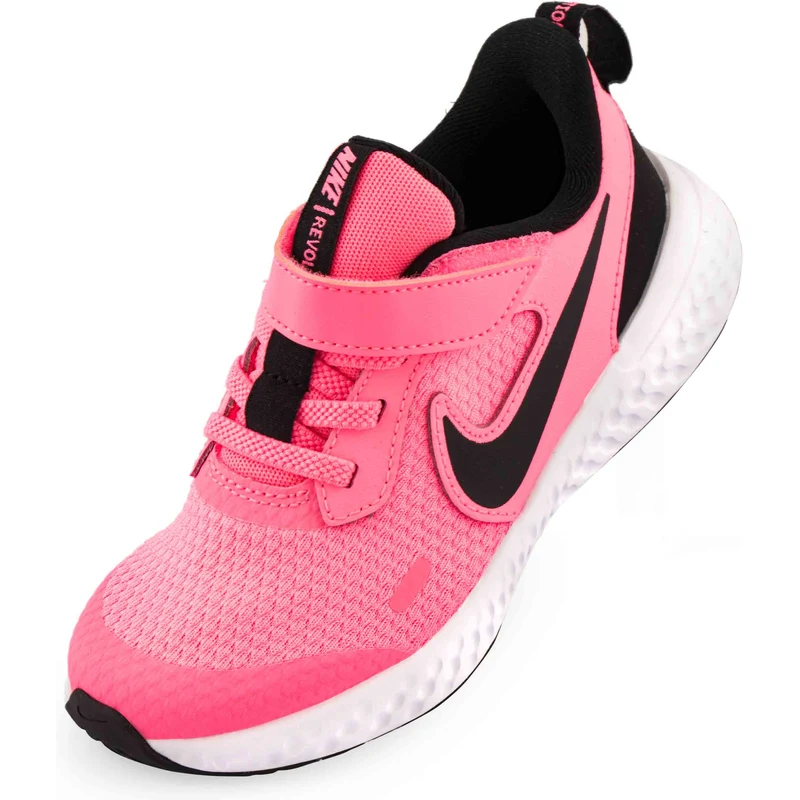 Dětská obuv Nike Jr Revolution 5 Pink/Black/White růžová EUR 28 - GLAMI.cz