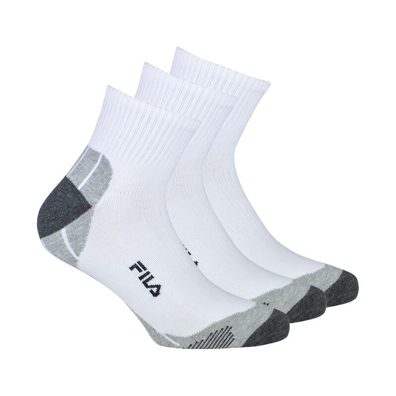 FILA Sportovní ponožky šedá / bílá