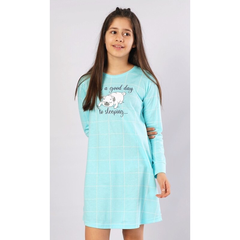 Vienetta Secret Noční košile dívčí dlouhý rukáv Vienetta SLEEPING DAY 04385VS - 1021440512
