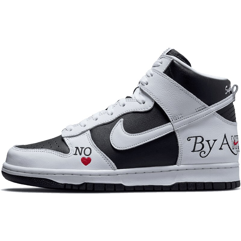 Nike SB Dunk High Supreme By Any Means "Black White"