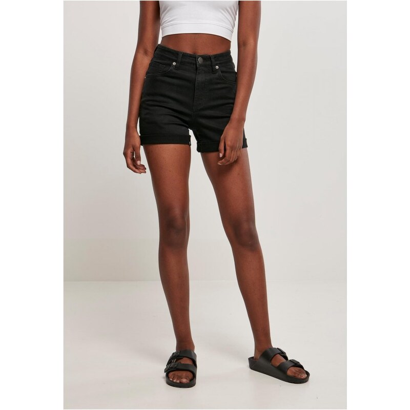 Kraťasy Urban Classics Ladies Organic Stretch Denim 5 Pocket Shorts - 109396595