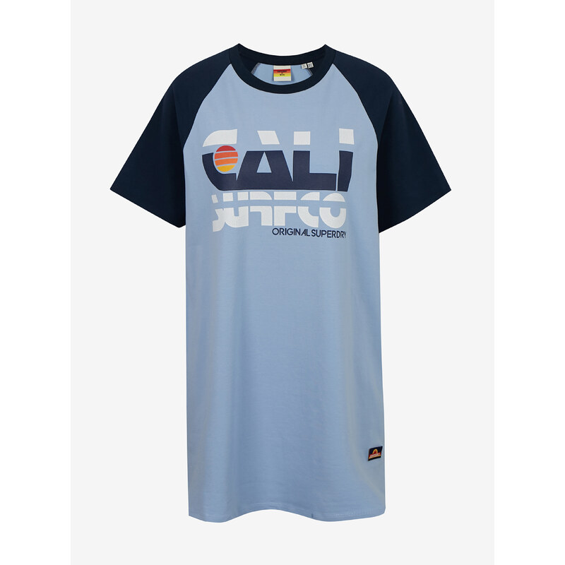 Superdry Šaty Cali Surf Raglan Tshirt Dress - Dámské